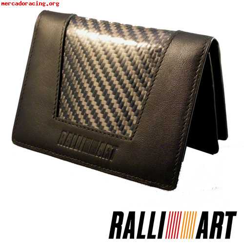 Cartera  ralliart  fibra de carbono