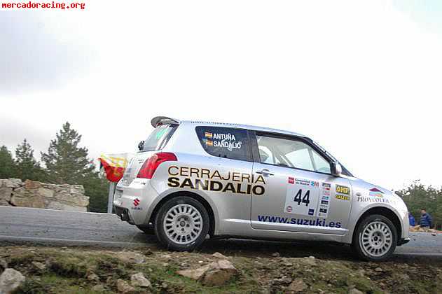 Swift de la copa nacional de rallyes