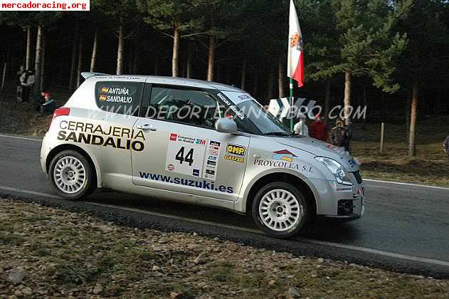 Swift de la copa nacional de rallyes