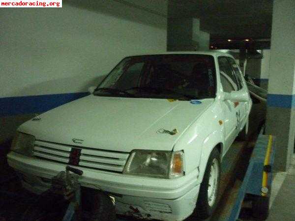 Peugeot 205 rallye con itv de carreras