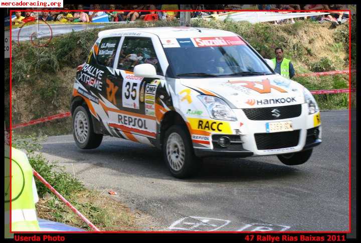 Luis perez vende suzuki swift sport ganador del rallye rias 