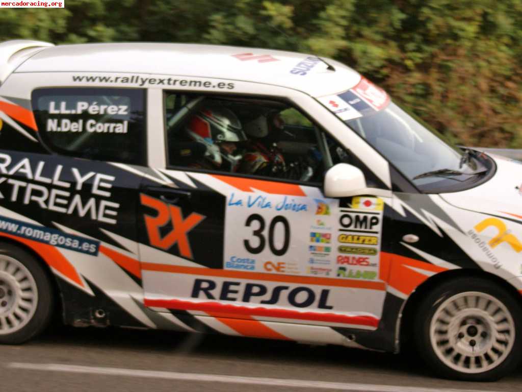 Luis perez vende suzuki swift sport ganador del rallye rias 