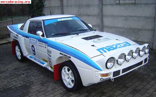 Mazda rx-7 group b historic rally car