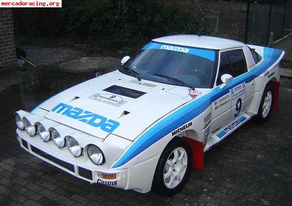 Mazda rx-7 group b historic rally car