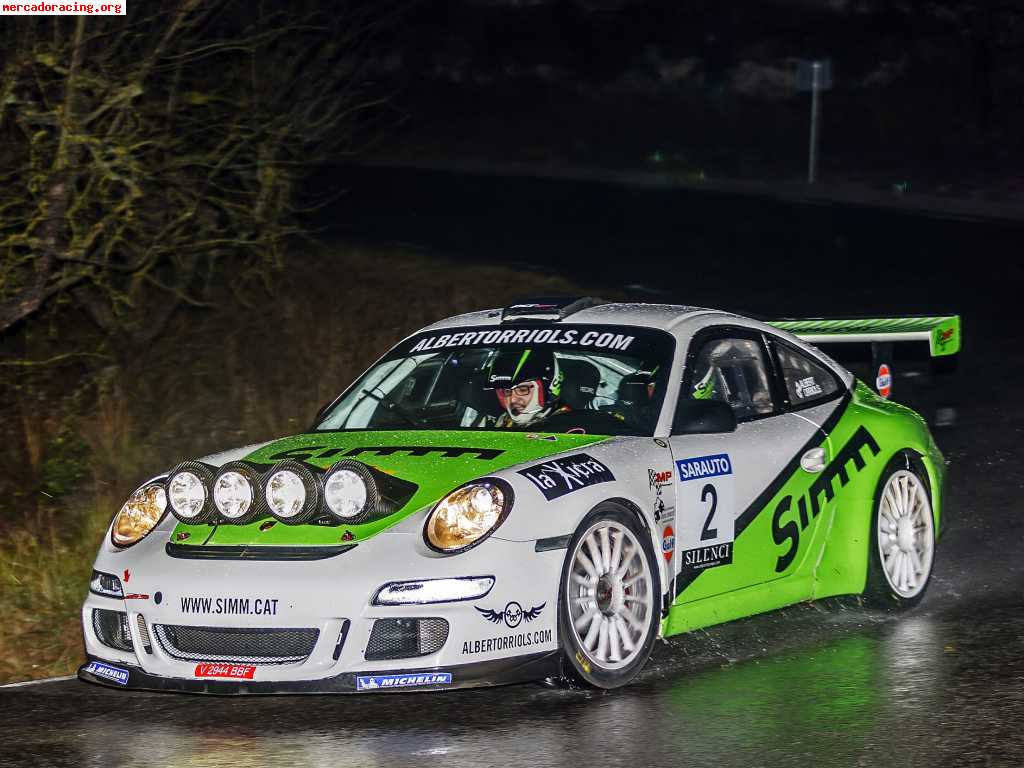 Porsche 997 gt3 rally campeón asfalto cataluña 2014