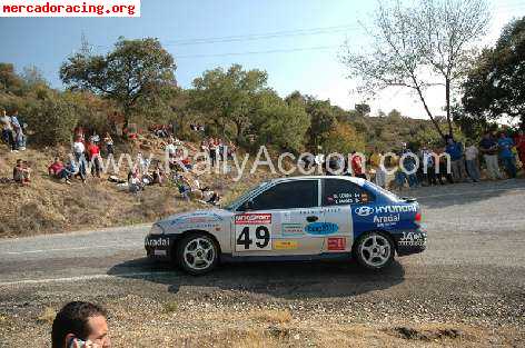 Vendo hyundai accent gt rallyes + monos y cascos
