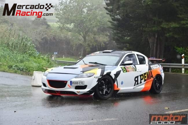 2 mazda rx8, uno de rallys y otro de calle