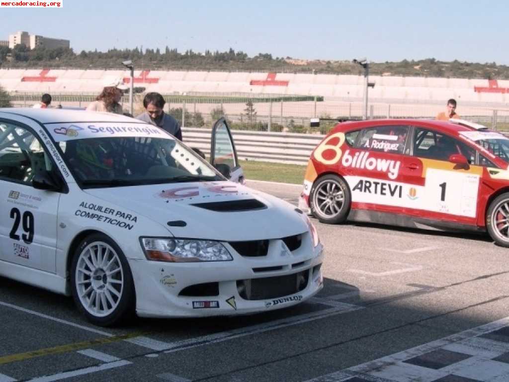 Alquiler mitsubishi evo circuitos