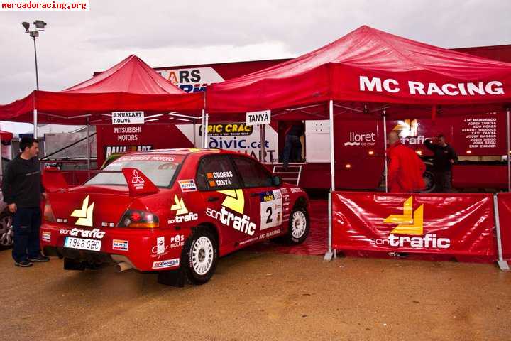 Mitsubishi lancer evo ix subcampeon de españa de rallyes ed 