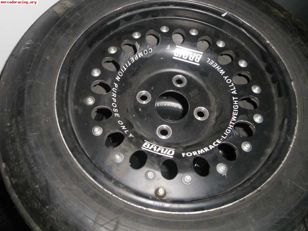 Llantas braid ultraligeras para speed car.