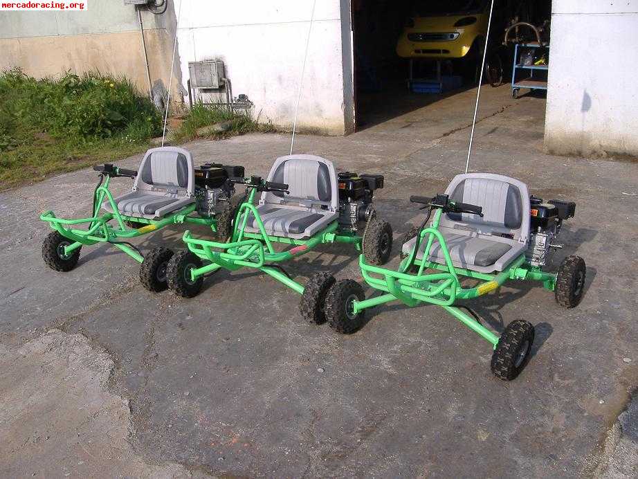 Cambio kart con suspension, frenos de disco por generador el