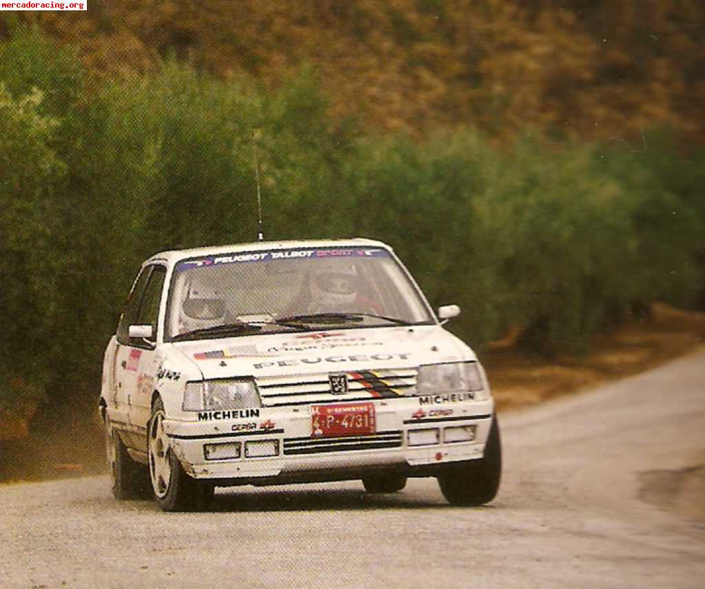 Se cambia peugeot 309 gti 16v tope grupa a. por kart cross.