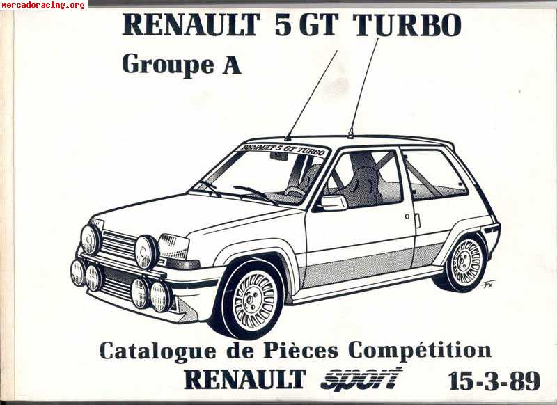 Busco, compro material de r5 gt turbo gr.a