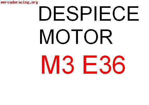 Despiece motor bmw m3 e36 286 y documentacion