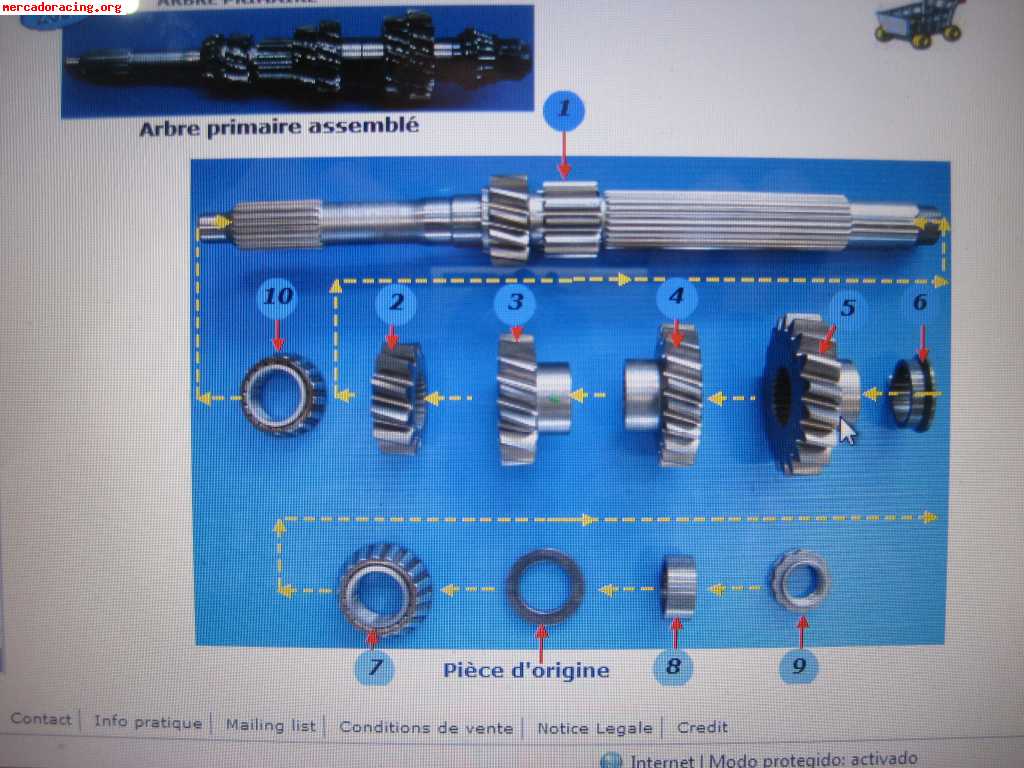 Vendo piñoneria completa b4 crabots 5v con 15km