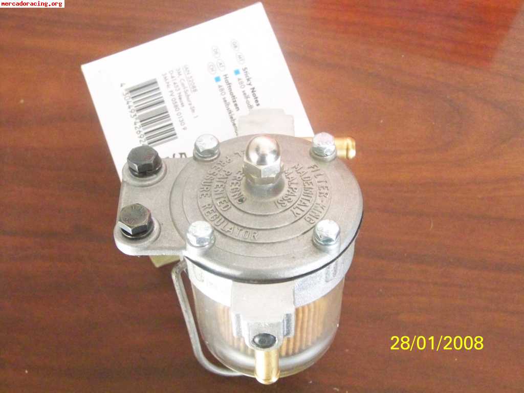 Regulador de gasolina con su filtro