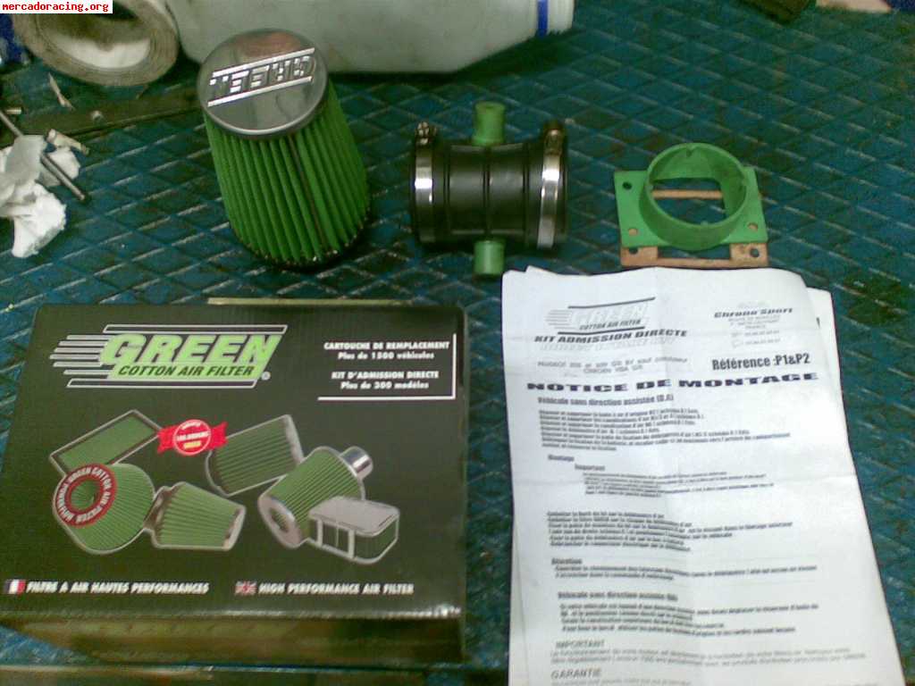 Kit admision green 205 gti, filtro sustitucion seat leon ii 