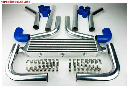 Kit universal intercooler con tuberias y juntas de silicona