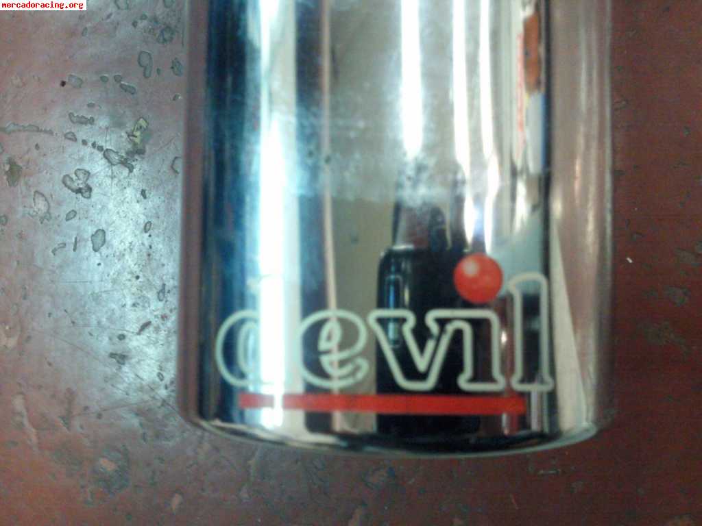Silencioso trasero devil en inoxidable para clio sport 172cv