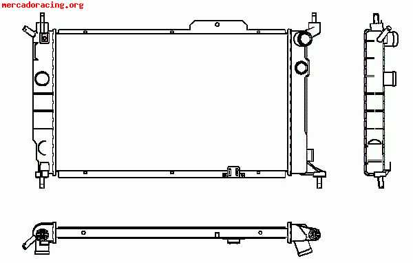 Radiador de opel astra gsi