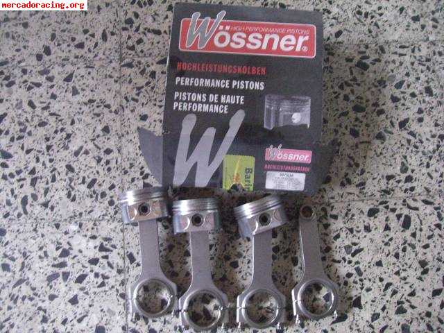Vendo 4 vielas wossner y tres pistones usados para motor 1,8