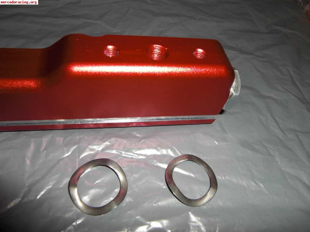 Venta rampa de inyeccion honda b-series aluminio rojo anodiz