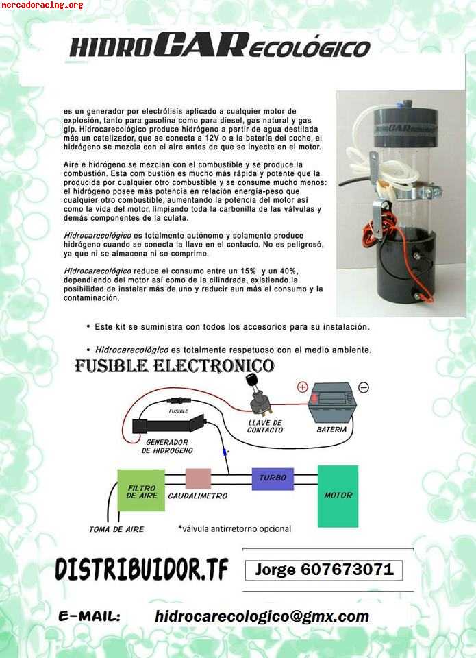Generadores hho ahorro de combustible, elimina emisión de ga