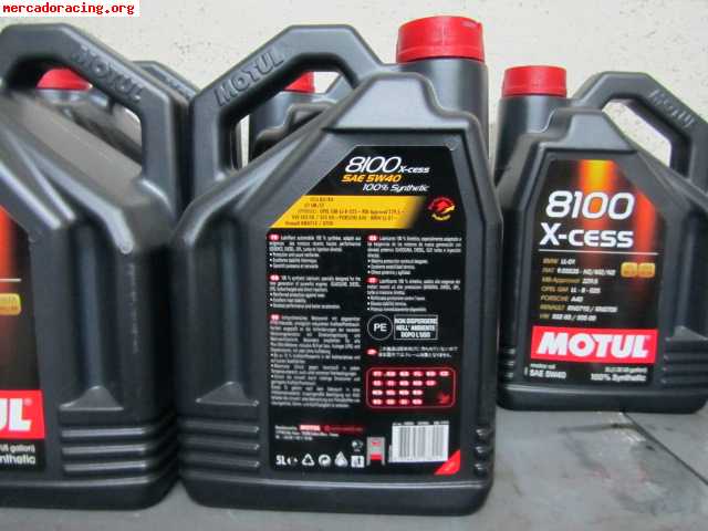 Aceite motul 8100 x-cess 5w-40 sintético 5lts api sm-cf acea