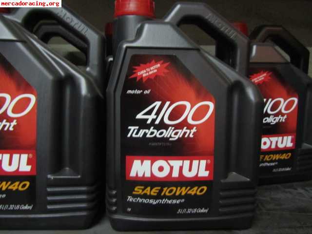 Aceite motul 4100 turbolight 10w-40 5lts api sl-cf acea a3-b