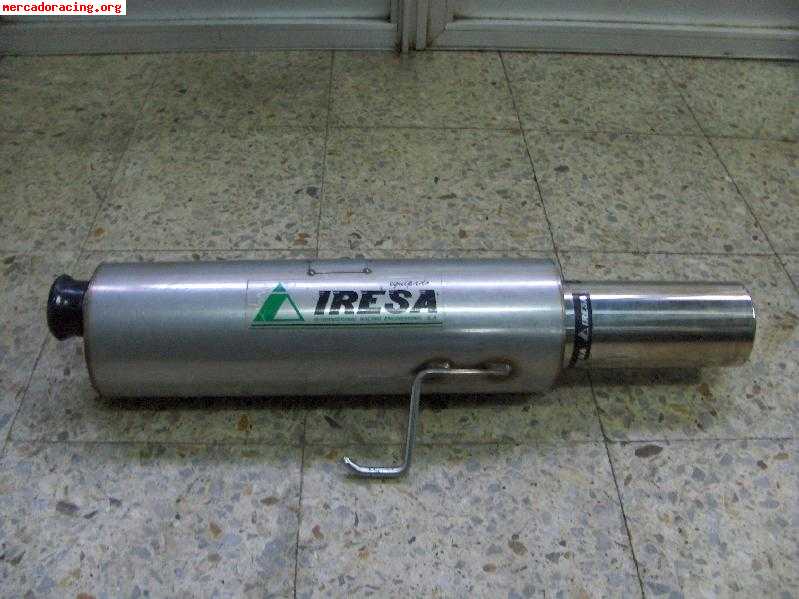 Vendo silencioso trasero iresa en acero inoxidable