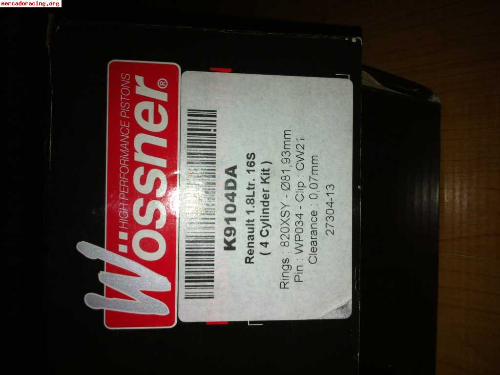 Pistones forjados clio 1.8 16v