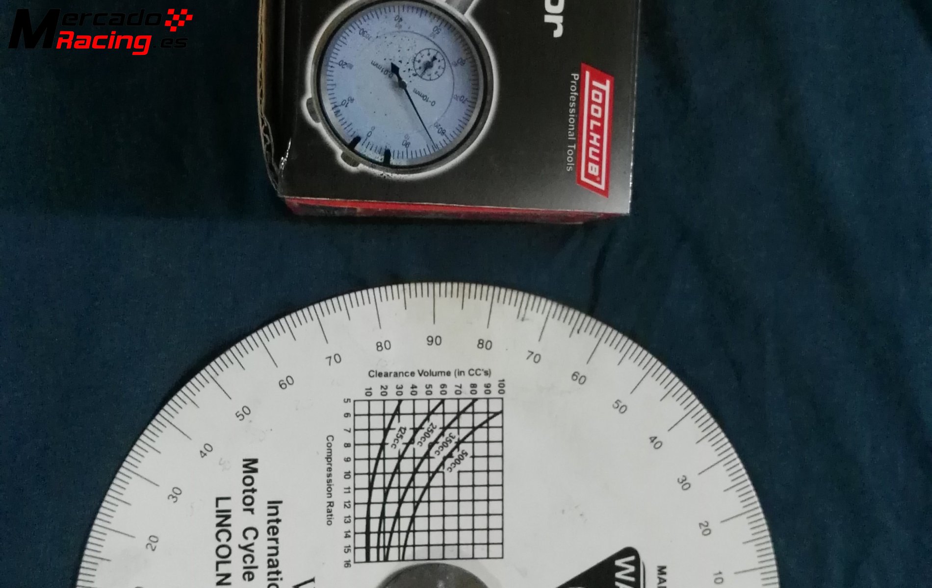 Goniometro reloj comparador