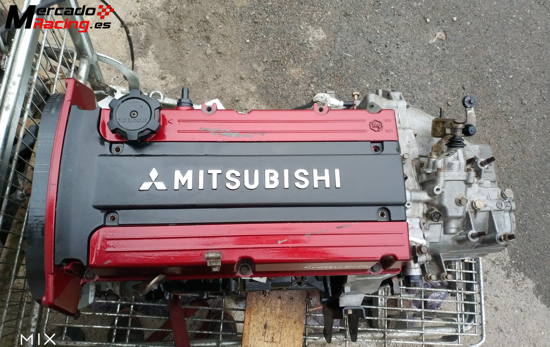 Motor cambio instalación de mitsubishi lancer evo viii