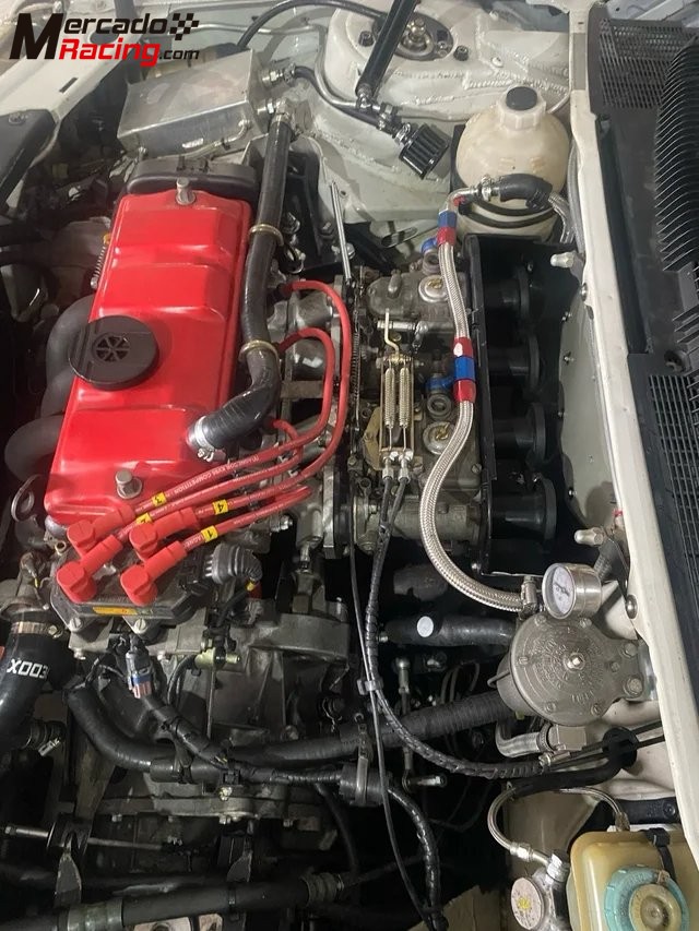 Motor 8v 205 rally completo  con intalacion,escape y carburadores