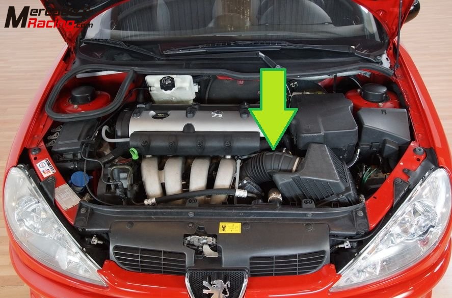 Manguito de admisión para peugeot 206 rc