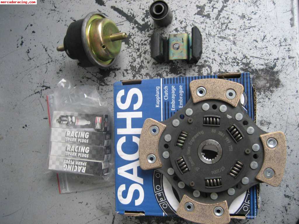 Vendo embrague sachs ceramico + 4 bujias + soportes motor pt