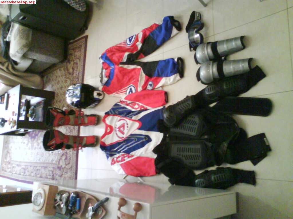 Vendo moto autocross+equipación