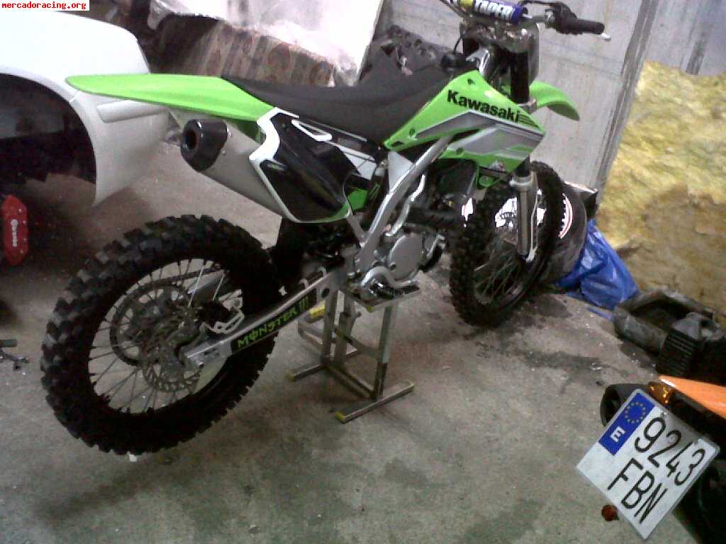 Kawasaki kx 250 f 4 tiempos decoracion monster