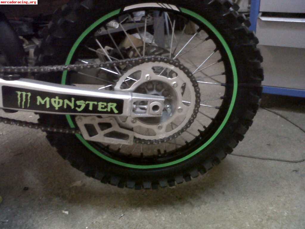 Kawasaki kx 250 f 4 tiempos decoracion monster