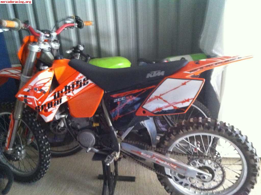 Vendo moto ktm 200 sx impecable full