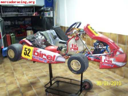 Cambio equipo completo de karting por moto de enduro de 250 