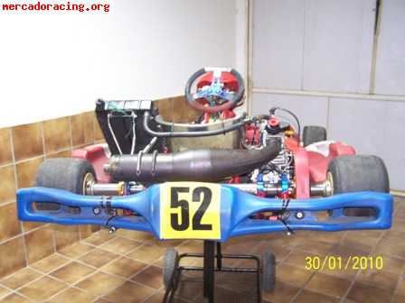 Cambio equipo completo de karting por moto de enduro de 250 