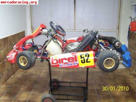 Cambio equipo completo de karting por moto de enduro de 250 