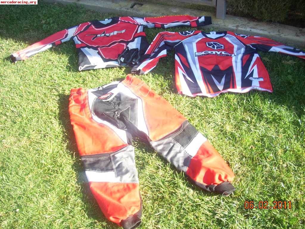 Equipacion quad-cros 125 euros