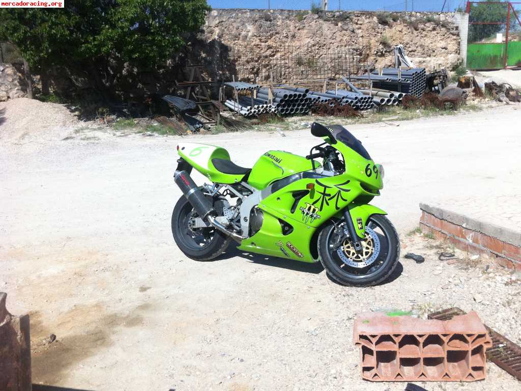 Kawasaki ninja zx6-r 2000preparada;colectores escape admisio