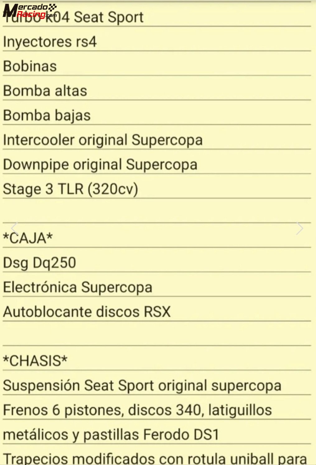Seat leon mk2 supercopa