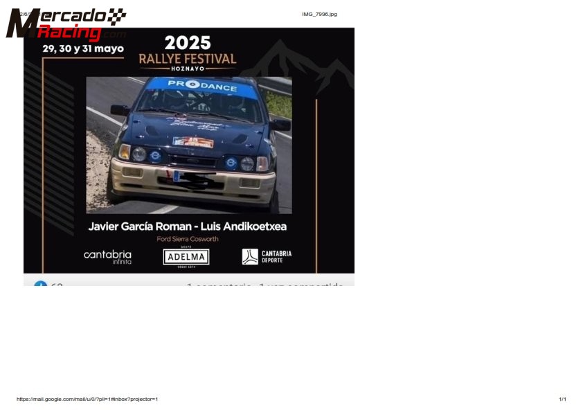 Se vende ford sierra cosworth 4x4 grupo a