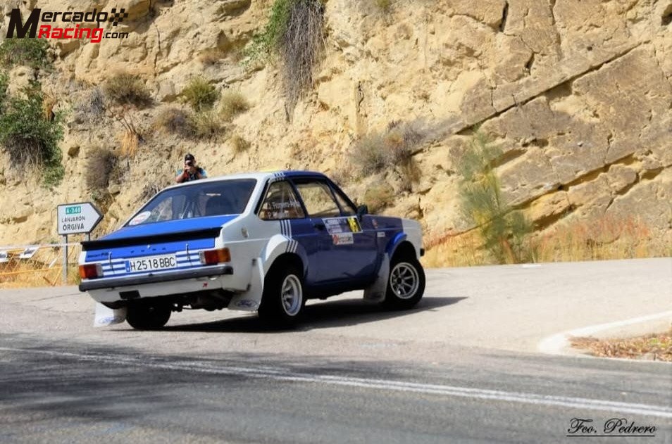 Vendio ford escort mk2 grupo 2  ;con homologacion de las antiguas de rally documentacion historica y
