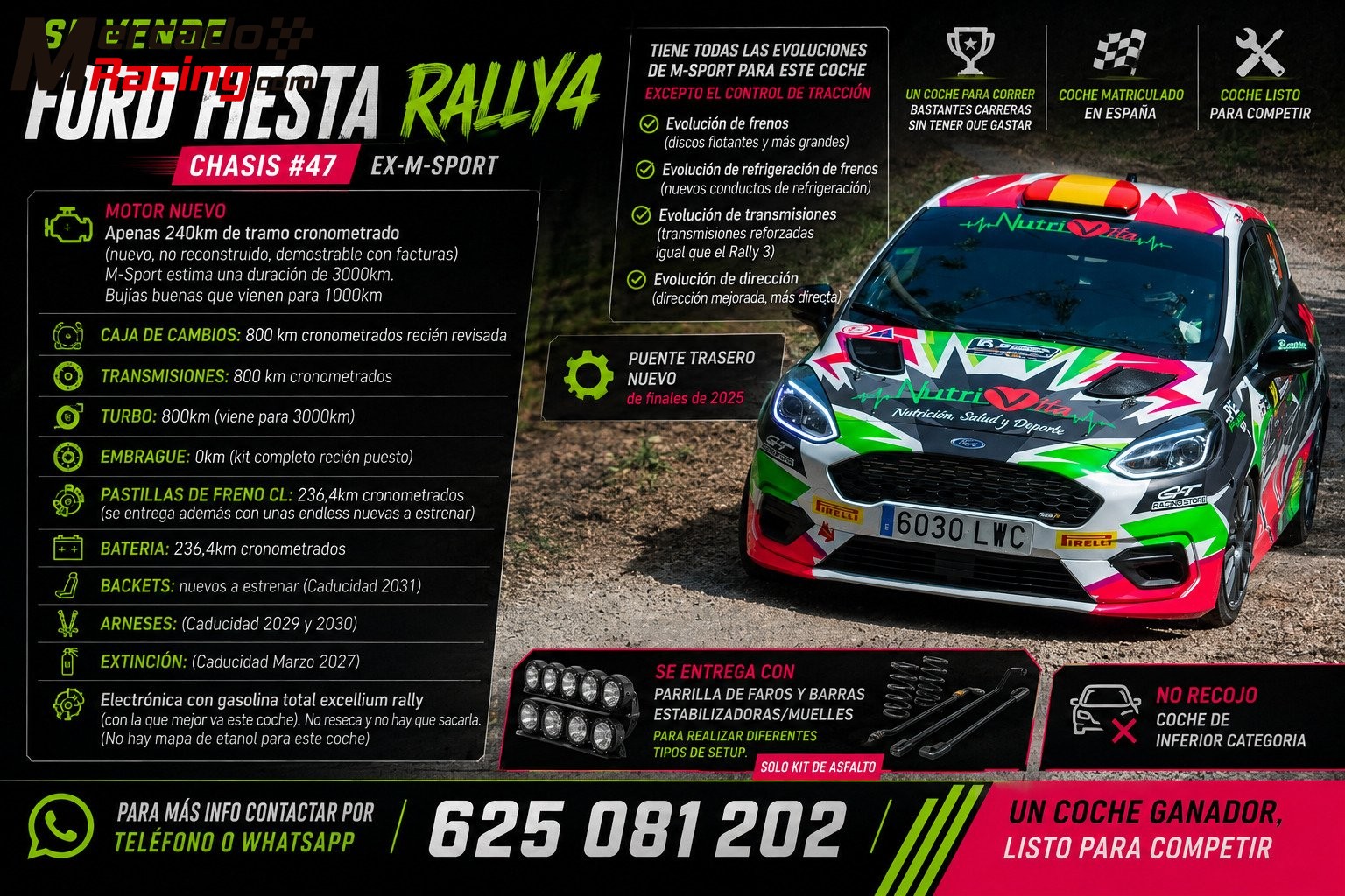 Ford fiesta rally 4 muy buen estado