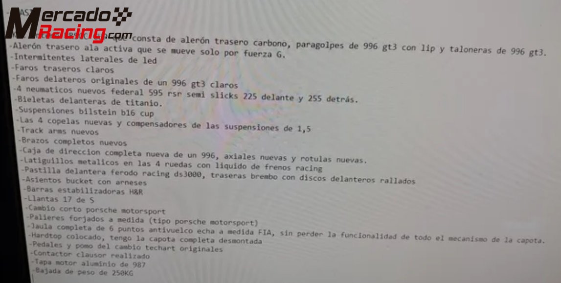 Porsche boxster 2.5 turbo del 99